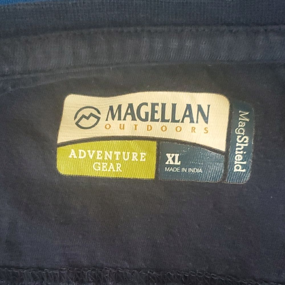 Magellan Outdoors Men's MagShield Long Sleeve Henley Blue Size XL-Adventure Gear - Picture 6 of 7
